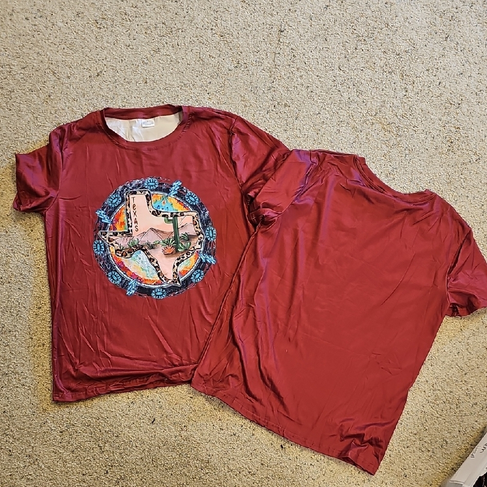 Red Graphic Short Sleeve Tee